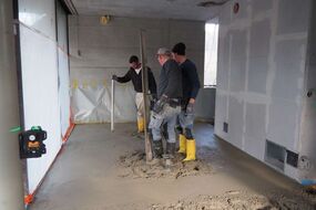 Caramel Hausblick - Einbau des Wopfinger Transportbetons