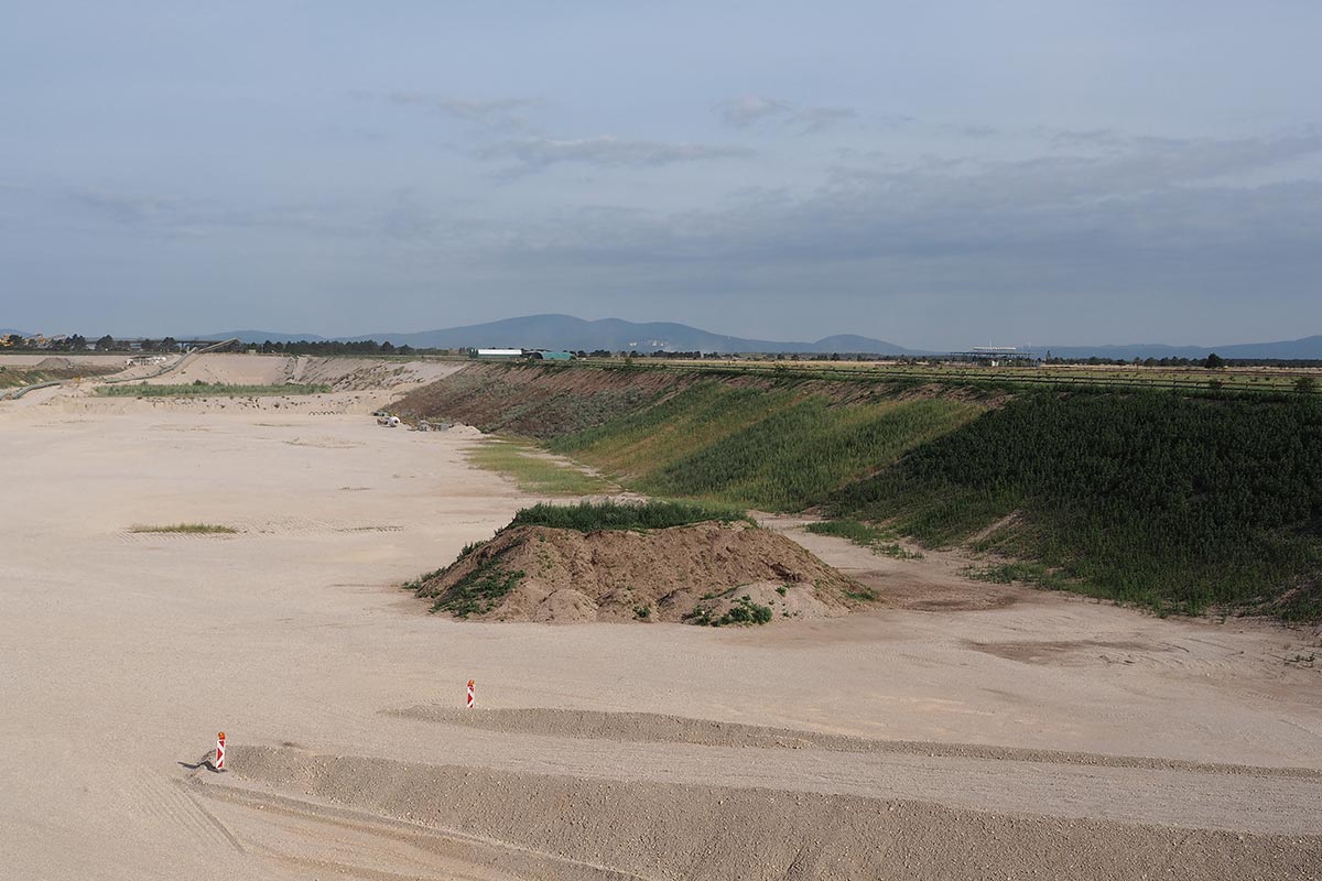 rekultivierte Böschungen